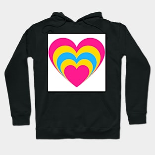 Pan heart in heart Hoodie